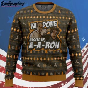 ya done messed up aaron key and peele ugly christmas sweater 0Zv21