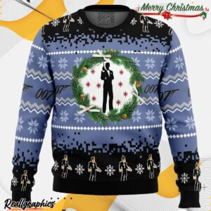007 james bond ugly christmas sweater qorp8q