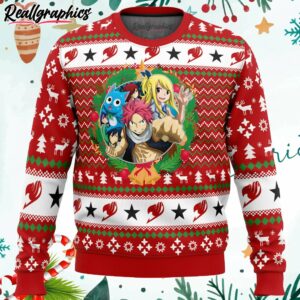 a christmas tail fairy tail ugly christmas sweater zvhWX