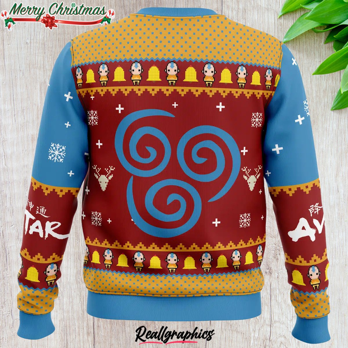 airbenders air nomads avatar ugly christmas sweater 1 v70ljv