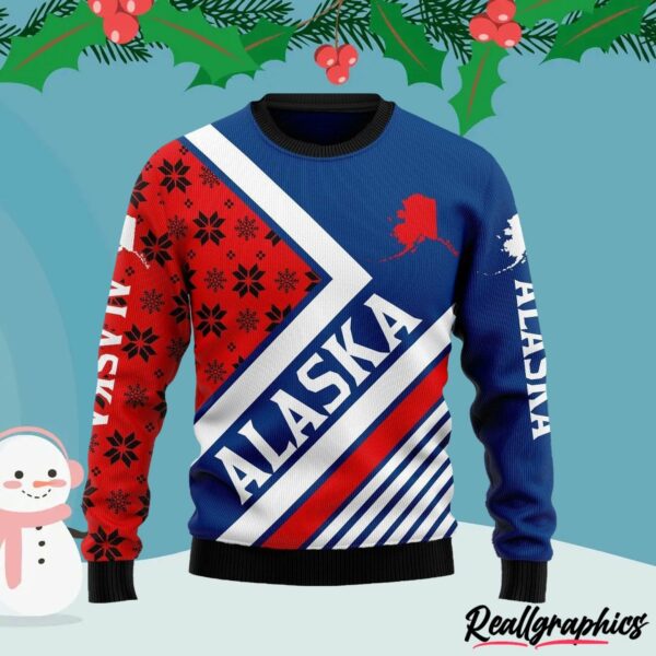 alaska lover ugly christmas sweater hwiqni