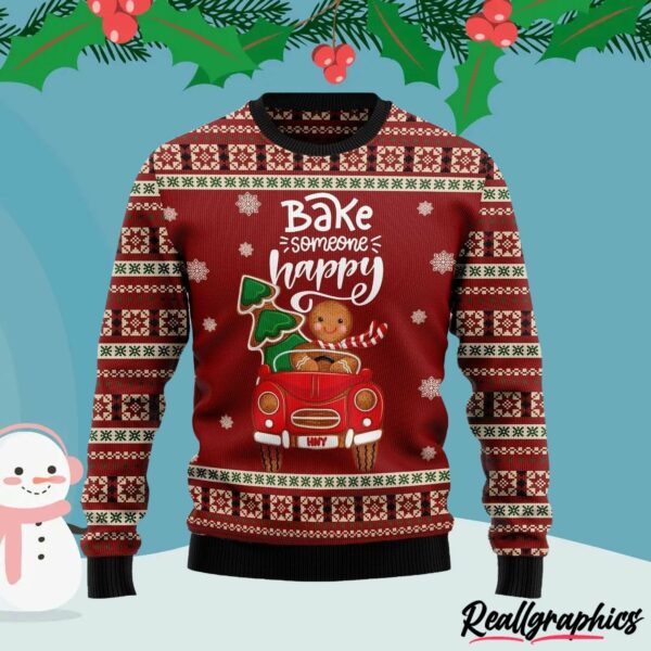 bake someone happy ugly christmas sweater gijjil