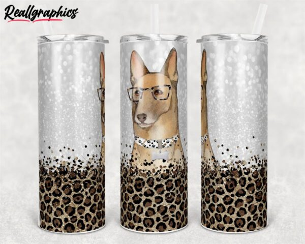 benoit dog mom glitter and leopard straight warped mothers day dog mama skinny tumbler snlsfh