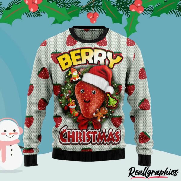 berry christmas ugly christmas sweater oafjey