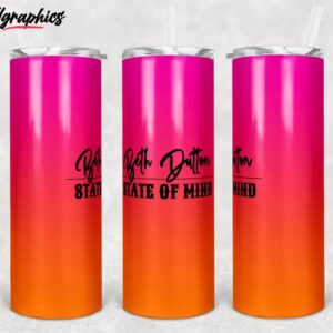 beth dutton state of mind skinny tumbler dx0eo5