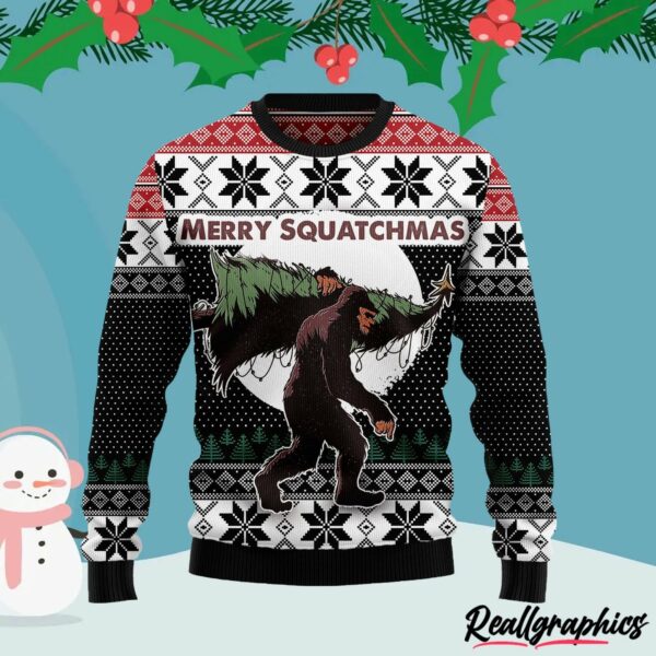 bigfoot squatchmas ugly christmas sweater govph9