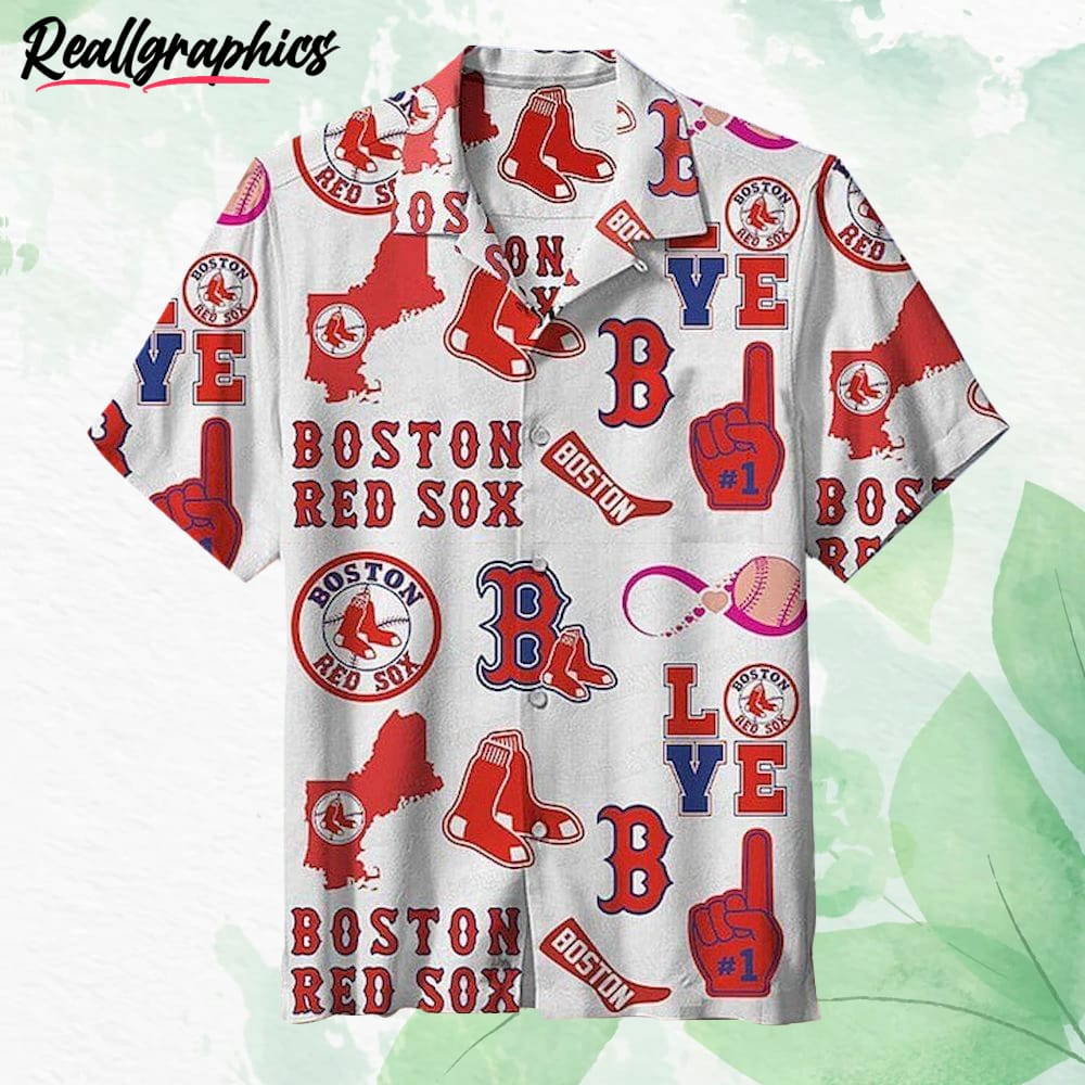 Bye Boston Red Sox Short Sleeve Button Up Shirt - Reallgraphics