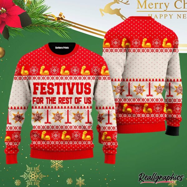 festivus for the rest of us ugly christmas sweater qnwk3l