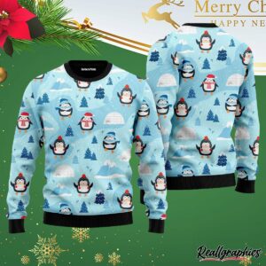 funny penguins christmas ugly christmas sweater xw7tch
