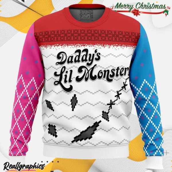 harley quinn suicide squad ugly christmas sweater qikake