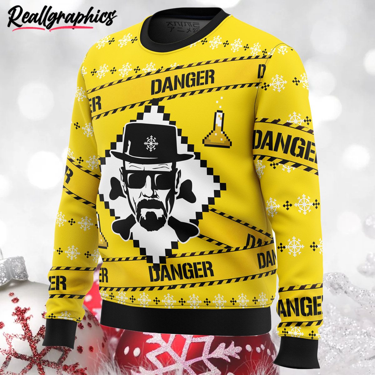 heisenberg breaking bad christmas ugly christmas sweater 2 bkudr