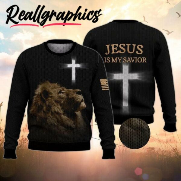 jesus is my savior ugly christmas sweater wdijef