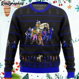 jojos bizarre adventure generations ugly christmas sweater f7oxl