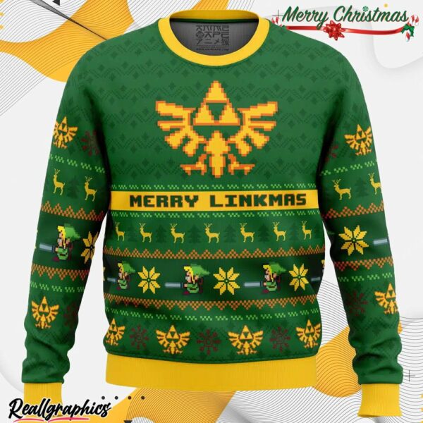 merry linkmas legend of zelda ugly christmas sweater mi3qxn