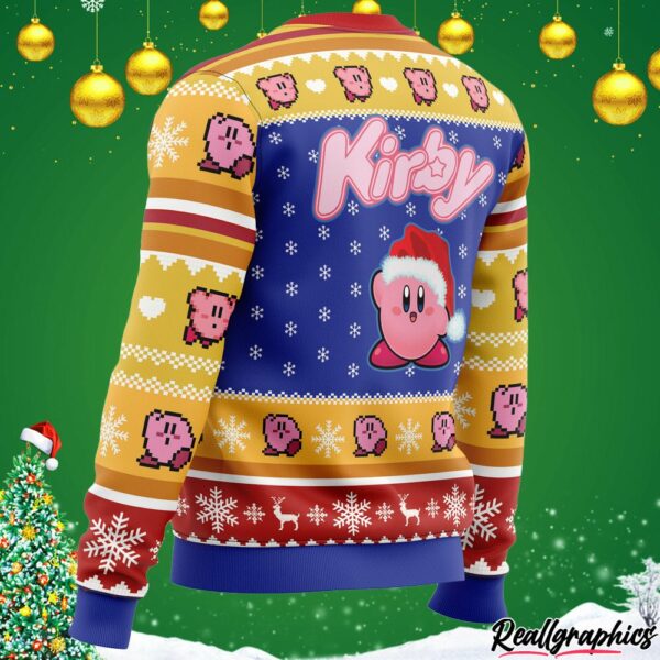 pink puff christmas kirby ugly christmas sweater 3 de4nw