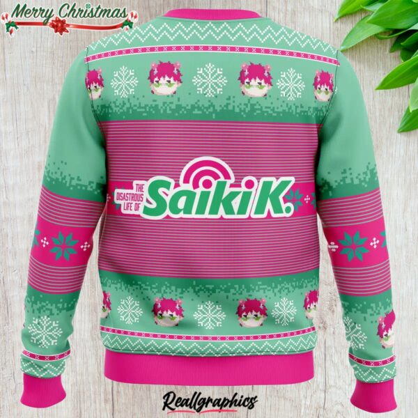 saiki k the disastrous life of saiki k ugly christmas sweater 1 aksz5r