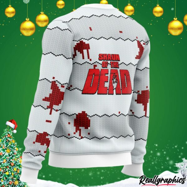 shaun of the dead ugly christmas sweater 3 8jc00