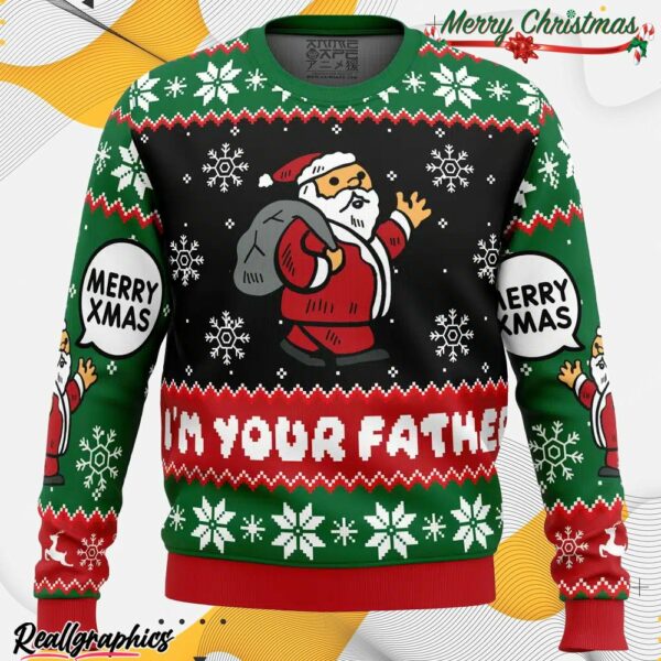 spoiler christmas santa claus ugly christmas sweater rcfk7c