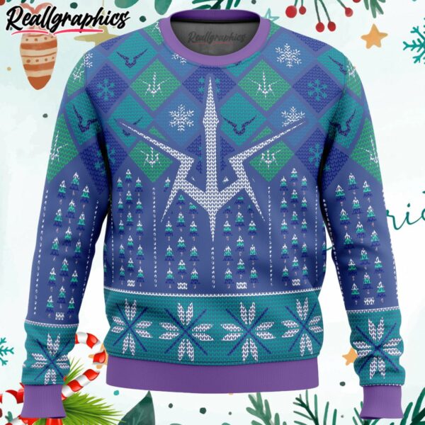symbol lelouch code geass ugly christmas sweater t10lo
