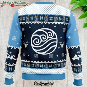 waterbenders water tribe avatar ugly christmas sweater 1 wsxz8q