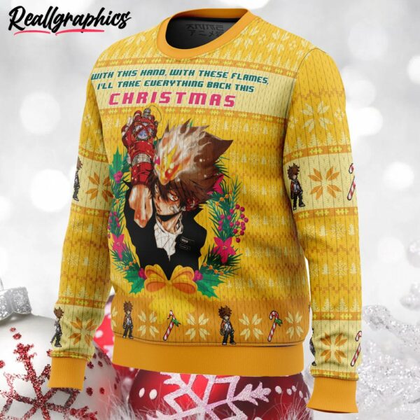 with this hand with these flames katekyo hitman reborn ugly christmas sweater 2 3ps1p