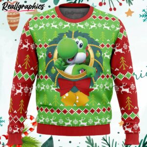 yoshi super mario ugly christmas sweater J6dbA