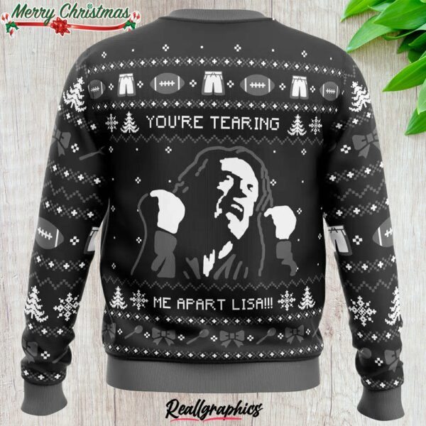 youre tearing me apart lisa the room ugly christmas sweater 1 zjn8id