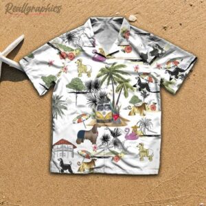 afghan hound beach hawaiian shirt aloha shirt gd3x45