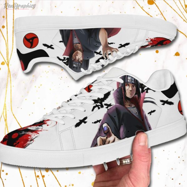 akatsuki itachi skate sneakers custom naruto shippuden anime shoes 3 mx3u1n