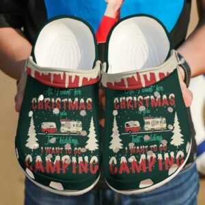 all i want for christmas is camping classic clogs shoes j0i1ig