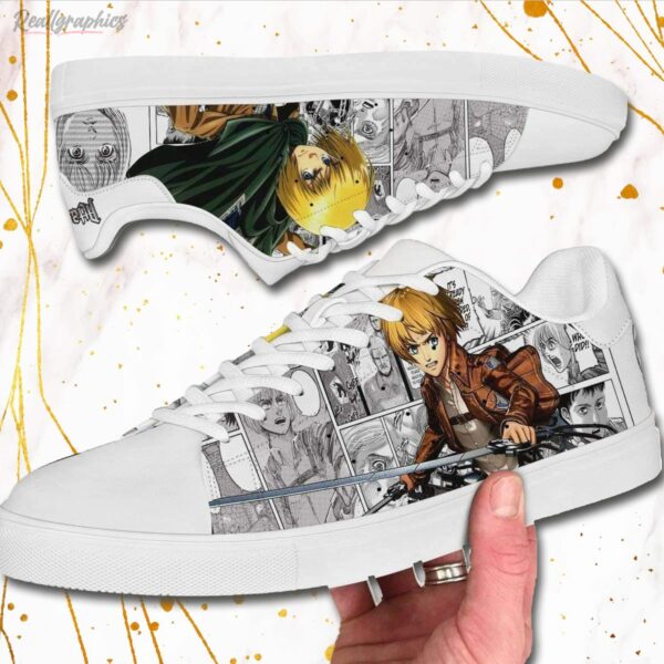 aot armin arlert skate sneakers custom attack on titan anime shoes 2 bqdn68