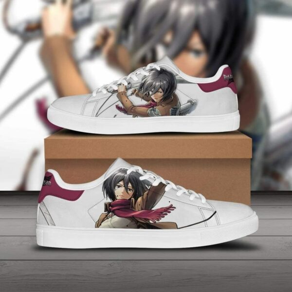 attack on titan shoes mikasa ackerman anime skate sneakers 1 ym15gr