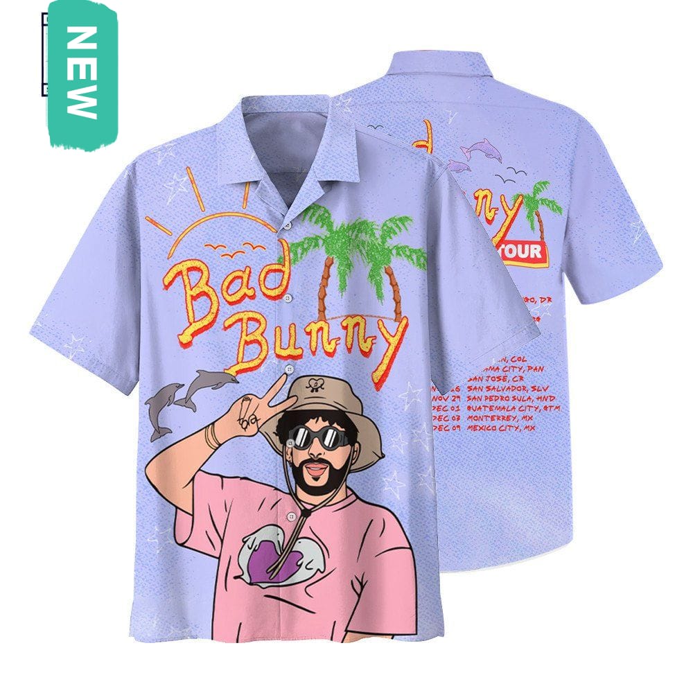 Bad Bunny Bleached 2022 Tour Hawaiian Shirt