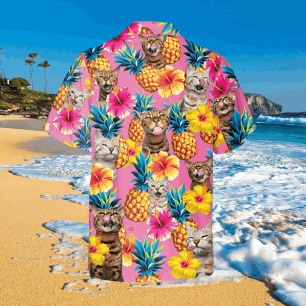 bengal cat pineapples hawaiian shirt vintage 3d print aloha shirt 3 u8749o