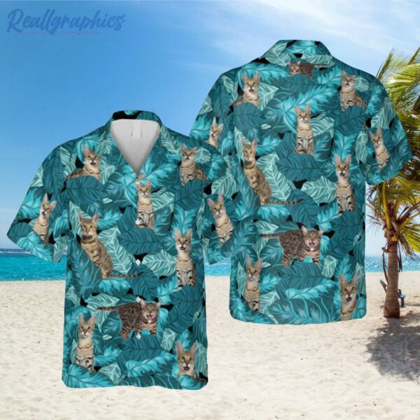 bengal kitty cute hawaiian shirt gift for cat mom 1 fmbo04