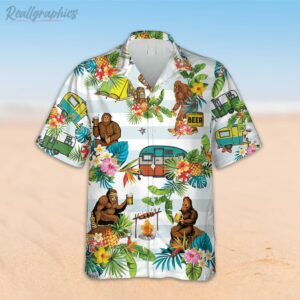 bigfoot goes camping hawaiian shirt campfire clothing 2 yk9oym
