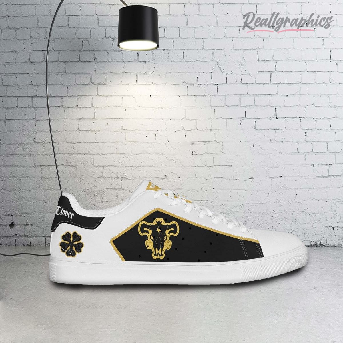Black Clover Black Bull Stan Smith Shoes, Custom Anime Sneakers