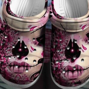 breast cancer awareness clog woman skull trendy clog for friend and family yjkd6m
