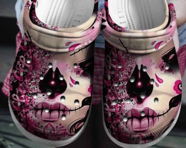 breast cancer awareness clog woman skull trendy clog for friend and family yjkd6m
