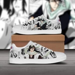 byakuya kuchiki skate sneakers custom bleach anime shoes 1 i0bz2n