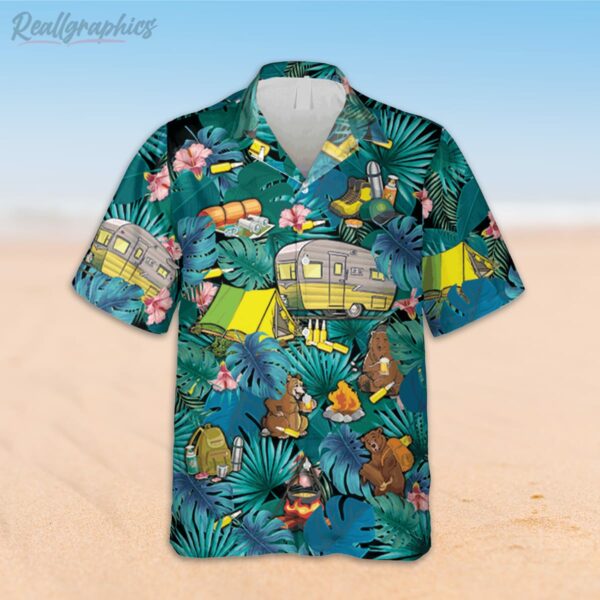 camping lovers green hawaiian shirt campife shirt 2 yucc9a