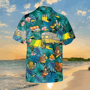camping lovers green hawaiian shirt campife shirt 3 t53mgs