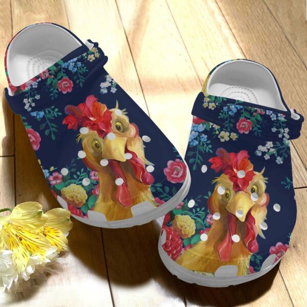 chicken clog floral vintage roses classic clogs shoes ifumdx