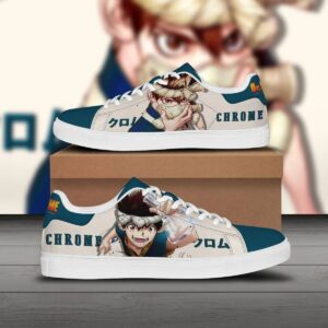 chrome skate sneakers custom dr. stone anime shoes 1 jkszso