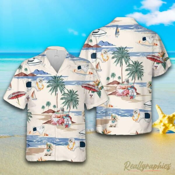 coton de tulear summer beach hawaiian shirt utvitr