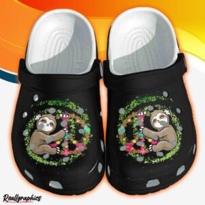 cutie sloth shoes classic clog autism awareness flower clog animal lover ideal kut7ha
