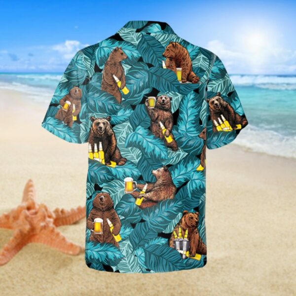 drinking bear hawaiian shirt tropical shirt 3 i30hu4