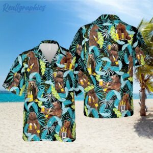 drunk bear hawaiian shirt camping summer shirt 1 ophccw