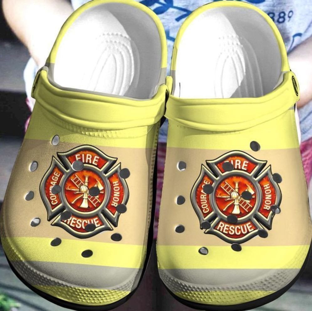 firefighter crocs shoes