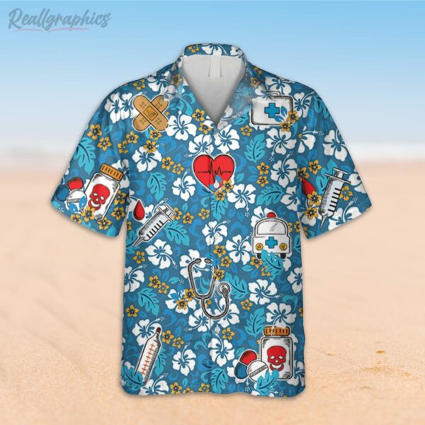 floral nurses vectors hawaiian shirt tropical doctor clothing 2 a3e7ob